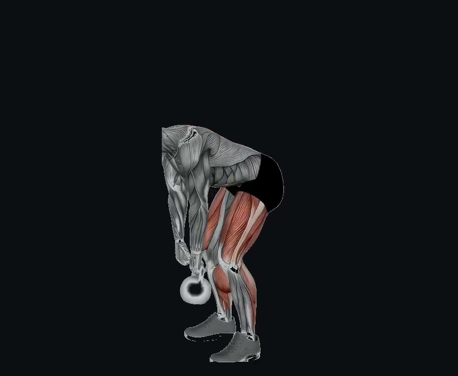Peso muerto con kettlebell — demostración